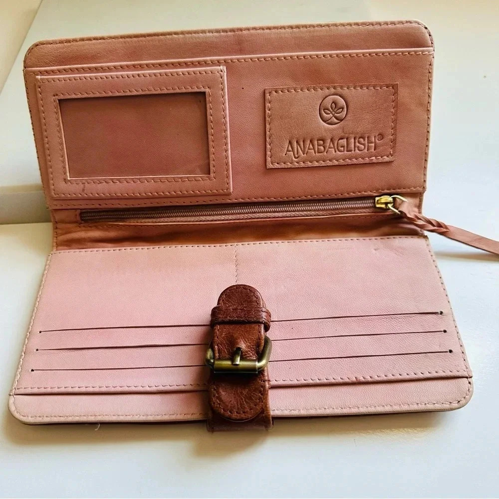 NWOT Sundance Anabaglish Leather Large Wallet - Picture 5 of 6